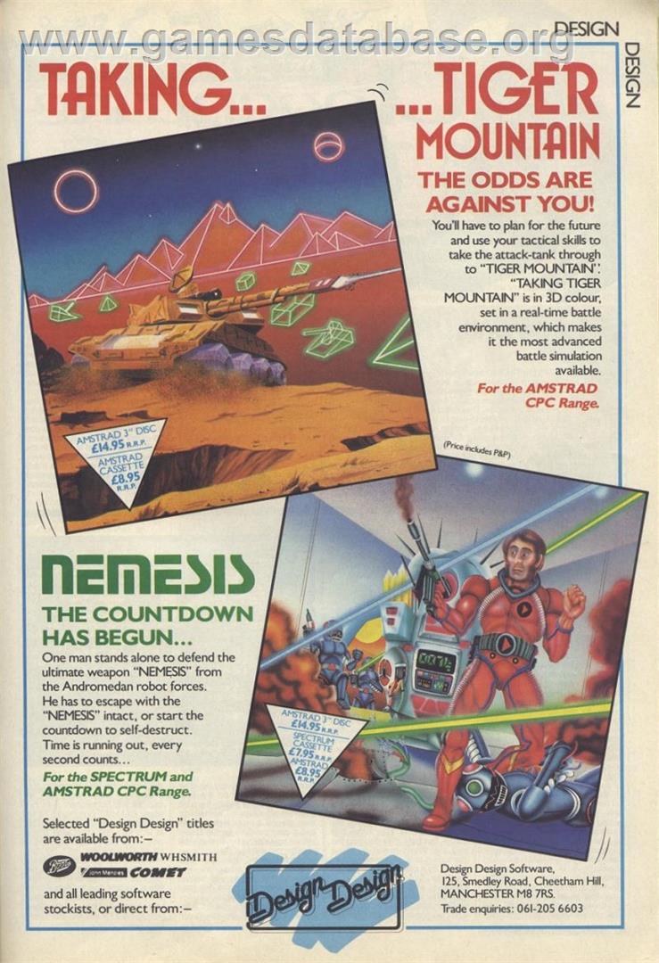 N.E.X.O.R. - Sinclair ZX Spectrum - Artwork - Advert